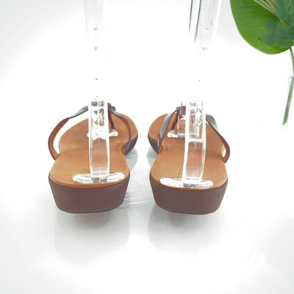 FitFlop Hoopla Tortoiseshell Women's Size 9 Brown Slip On Sandals - Picture 6 of 12